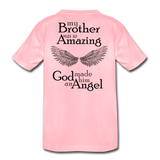 Brother Amazing Angel Sister of An Angel Kids' Premium T-Shirt - pink