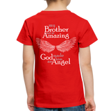 Brother Amazing Angel Sister of An Angel Toddler Premium T-Shirt - red