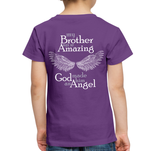 Brother Amazing Angel Sister of An Angel Toddler Premium T-Shirt - purple