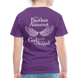 Brother Amazing Angel Sister of An Angel Toddler Premium T-Shirt - purple