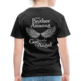Brother Amazing Angel Sister of An Angel Toddler Premium T-Shirt - charcoal grey