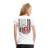 Emergency Nurse Flag Women’s Premium T-Shirt (CK4126) - white