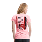 Emergency Nurse Flag Women’s Premium T-Shirt (CK4126) - pink