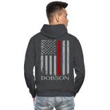 Dobson Firefighter Gildan Heavy Blend Adult Hoodie - charcoal grey