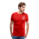 Popo American Flag Men's Premium T-Shirt - red