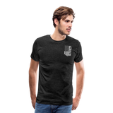 Popo American Flag Men's Premium T-Shirt - charcoal grey