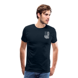 Popo American Flag Men's Premium T-Shirt - deep navy