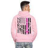 Alicia RN Nurse Flag Gildan Heavy Blend Adult Hoodie - light pink