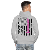 Alicia RN Nurse Flag Gildan Heavy Blend Adult Hoodie - heather gray