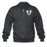 Mom Guardian Angel Gildan Heavy Blend Adult Zip Hoodie (CK3545 Mom Zip) - deep heather