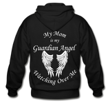 Mom Guardian Angel Gildan Heavy Blend Adult Zip Hoodie (CK3545 Mom Zip) - black
