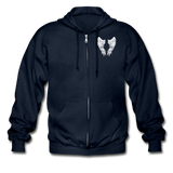 Mom Guardian Angel Gildan Heavy Blend Adult Zip Hoodie (CK3545 Mom Zip) - navy