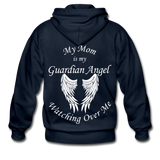 Mom Guardian Angel Gildan Heavy Blend Adult Zip Hoodie (CK3545 Mom Zip) - navy