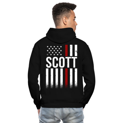 Scott Firefighter Gildan Heavy Blend Adult Hoodie - black