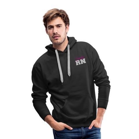 Jennifer RN Nurse Flag Men’s Premium Hoodie - black
