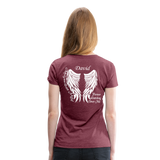 David Women's Premium T-Shirt - heather burgundy