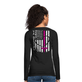 VA Dental Women's Premium Slim Fit Long Sleeve T-Shirt - black