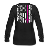 Danielle Women's Premium Slim Fit Long Sleeve T-Shirt - black