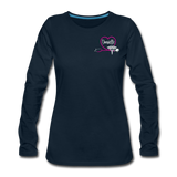 Danielle Women's Premium Slim Fit Long Sleeve T-Shirt - deep navy