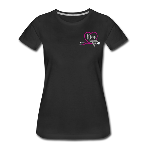 Kim Emergency Nurse Flag Women’s Premium T-Shirt - black