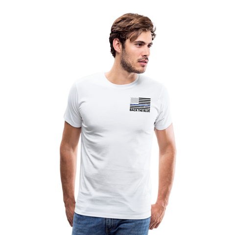 My Favorite deputy sheriff call me DAD Men's Premium T-Shirt (Male Officers) - white