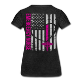 Erin ER Nurse Flag Women’s Premium T-Shirt - charcoal grey