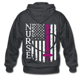Misty RN/BSN Gildan Heavy Blend Adult Zip Hoodie - deep heather