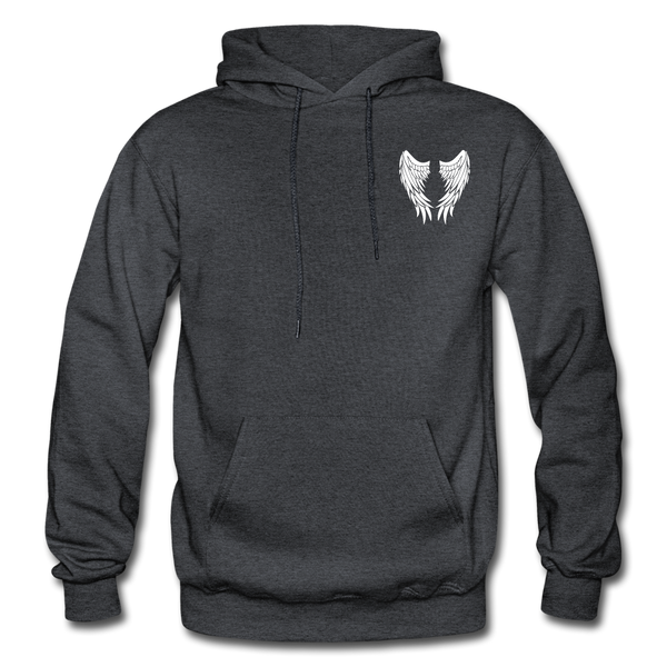 My Pa is my Guardian Angel Gildan Heavy Blend Adult Hoodie - charcoal grey