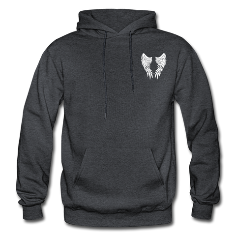 My Pa is my Guardian Angel Gildan Heavy Blend Adult Hoodie - charcoal grey