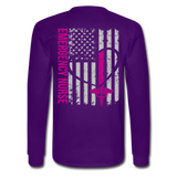 Jenna ER Nurse Flag Men's Long Sleeve T-Shirt - purple