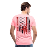 Emergency Nurse Flag Men's Premium T-Shirt (CK4126) - pink