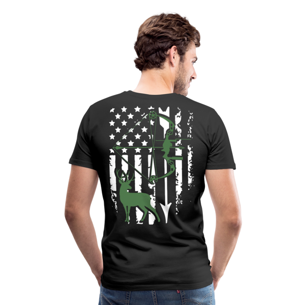 Bow Hunting Flag Men's Premium T-Shirt (KS1021) - black