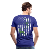 Bow Hunting Flag Men's Premium T-Shirt (KS1021) - royal blue