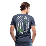 Bow Hunting Flag Men's Premium T-Shirt (KS1021) - heather blue