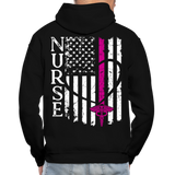 Julie RN Nurse Flag Gildan Heavy Blend Adult Hoodie - black