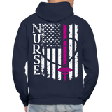 Julie RN Nurse Flag Gildan Heavy Blend Adult Hoodie - navy