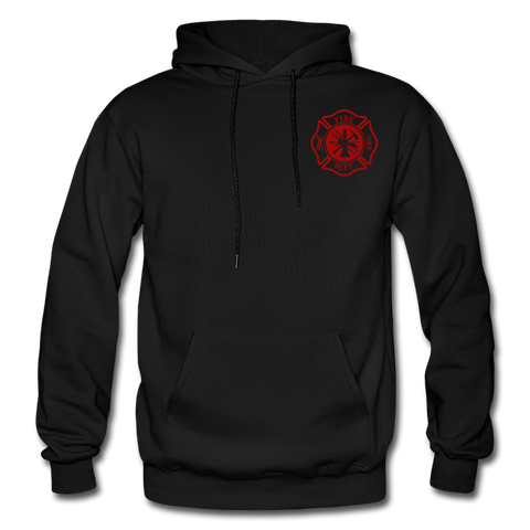 Schmidt Firefighter Gildan Heavy Blend Adult Hoodie - black