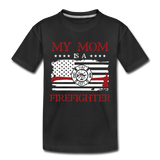 My Mom is a firefighter Kids' Premium T-Shirt - black