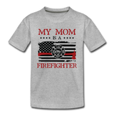 My Mom is a firefighter Kids' Premium T-Shirt - heather gray
