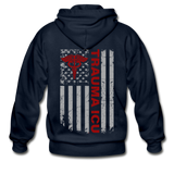 Trauma ICU Gildan Heavy Blend Adult Zip Hoodie - navy