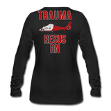 TRAUMA RESUS RN Helicopter Women's Premium Long Sleeve T-Shirt - black