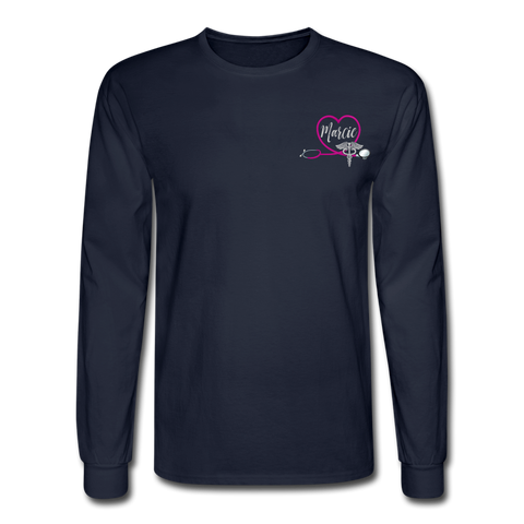 Marcie Men's Long Sleeve T-Shirt - navy