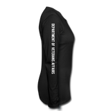 VA Dental Flag Women's Premium Long Sleeve T-Shirt (Gold) - black
