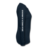 VA Dental Flag Women's Premium Long Sleeve T-Shirt (Gold) - deep navy