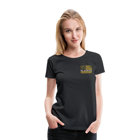 VA Dental department of veterans affairs Women’s Premium T-Shirt (Gold) - black