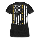 VA Dental department of veterans affairs Women’s Premium T-Shirt (Gold) - charcoal grey