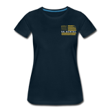 VA Dental department of veterans affairs Women’s Premium T-Shirt (Gold) - deep navy