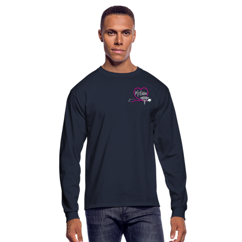 Melissa Emergency Nurse Men's Long Sleeve T-Shirt - navy