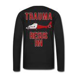 UFHeatlh Trauma Resus RN Men's Premium Long Sleeve T-Shirt - black