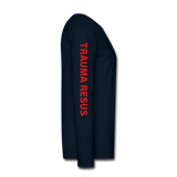 UFHeatlh Trauma Resus RN Men's Premium Long Sleeve T-Shirt - deep navy